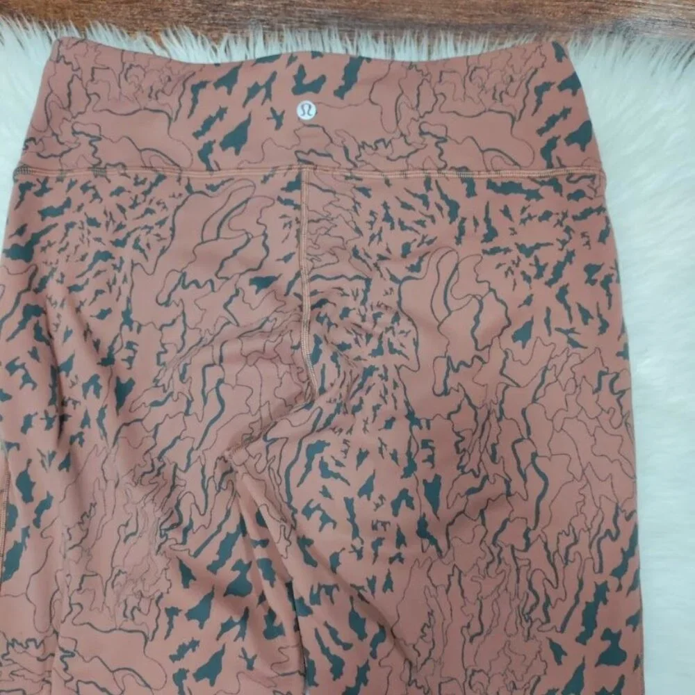 Lululemon Align Flared Bark Camo Pant Stretchy Comfy Workout Leggings - Picture 7 of 12
